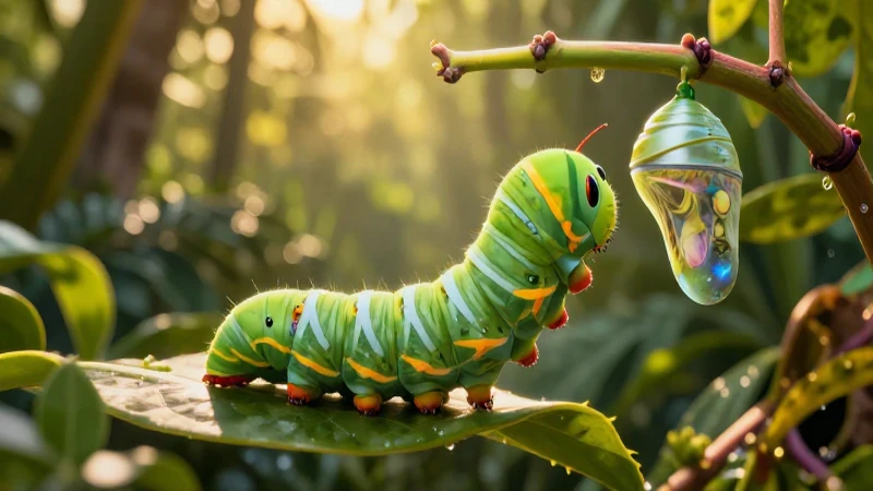 La Oruga: Cómo se Escribe y cuál es su Cuento Encantador 5 Transformación mágica de la oruga a mariposa