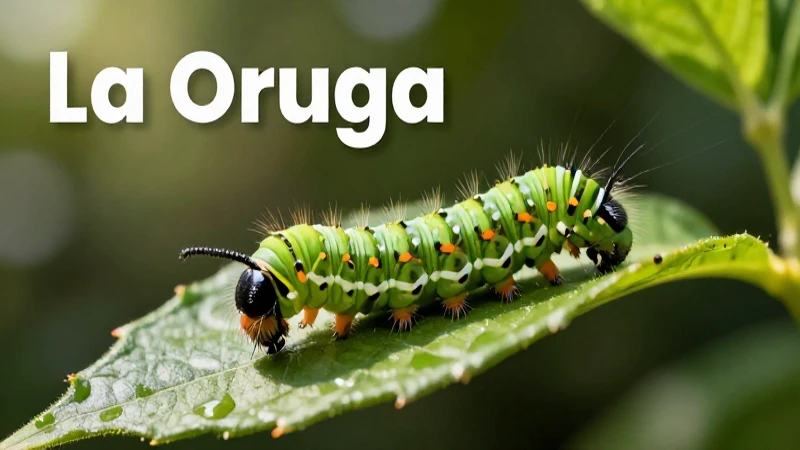 La Oruga: Cómo se Escribe y cuál es su Cuento Encantador 3 Oruga: su importancia y belleza natural