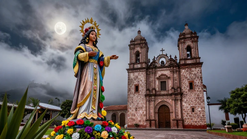 Conoce el misterio de La Pascualita llorando: ¿verdad o leyenda? 5 Estatua misteriosa bajo niebla en México
