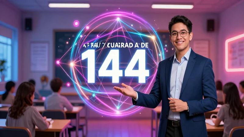 La raíz cuadrada de 144 es doce