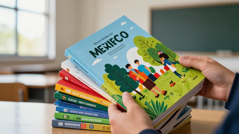 Libros mexicanos modernos en un ambiente profesional