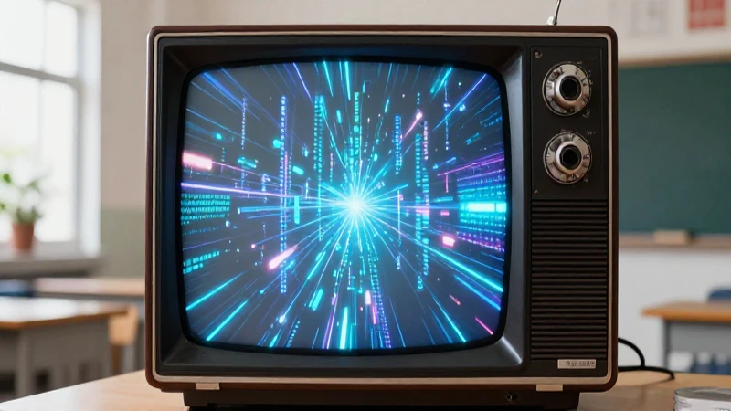 TV retro se une a datos holográficos digitales