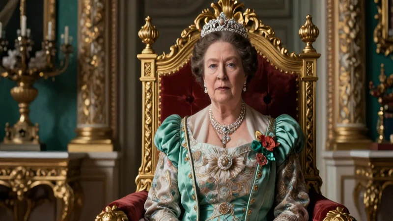 La victoriana: etapas y características de la época 8 Retrato detallado de la Reina Victoria en su trono