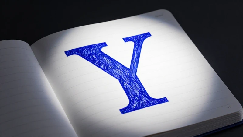 Y estilizada sobre cuaderno vibrante