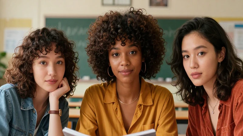 Mujeres diversas colaborando, estilo profesional e inclusivo