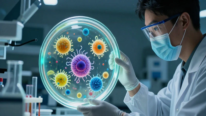 Laboratorio: Definición, Tipos y Concepto Esencial explicado 4 Mano profesional examina células biológicas brillantes