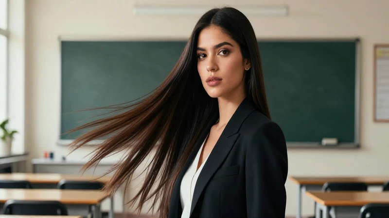 Qué es el pelo lacio y cómo cuidarlo adecuadamente 9 Mujer mexicana elegante y moderna con cabello impecable