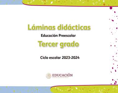 Laminas didacticas tercer grado preescolar