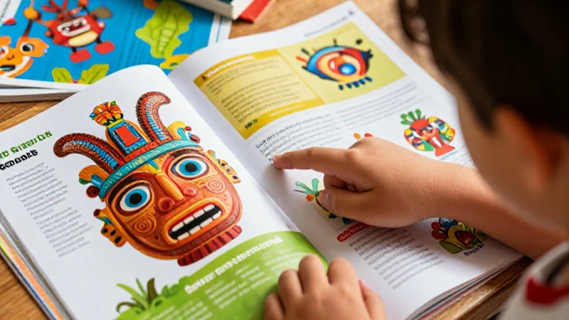 Arte vibrante y educativo con manos jóvenes