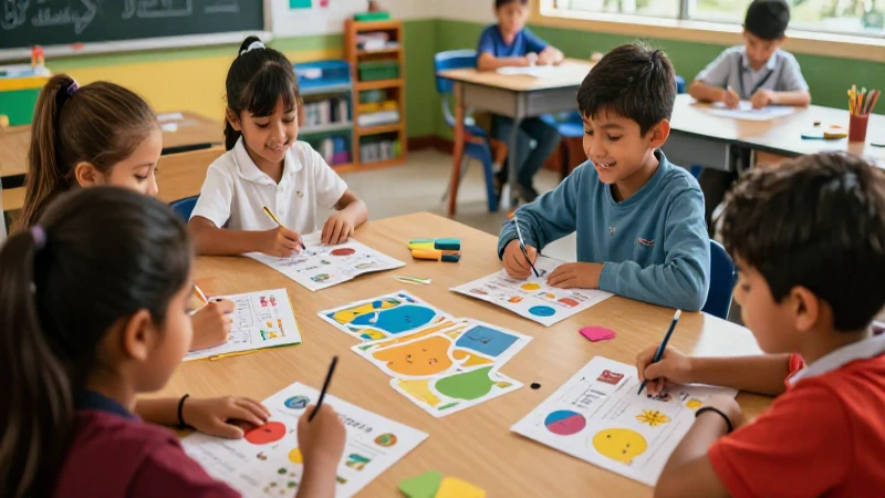 Aula vibrante de matemáticas en México