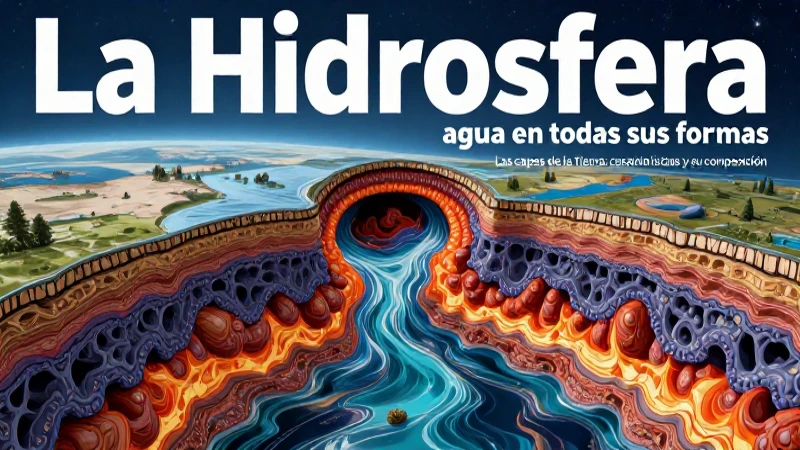 Capas de la Tierra y agua dinámicas