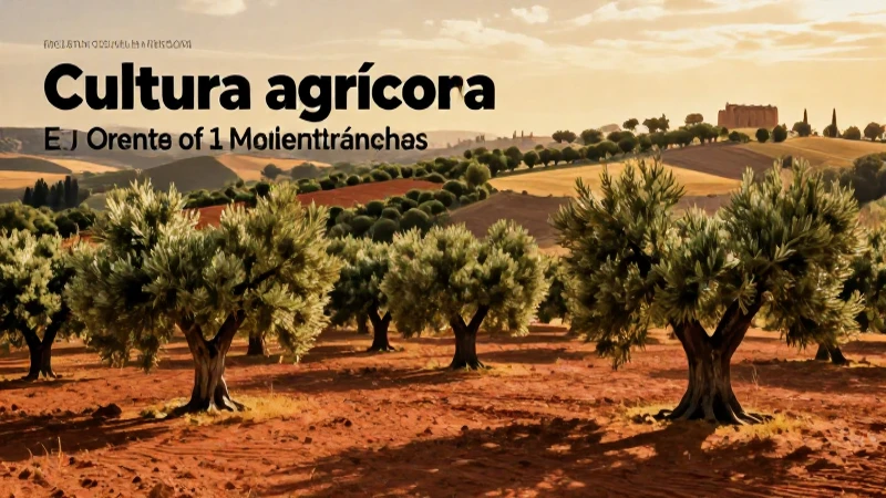Cultivos agrícolas vibrantes del Mediterráneo