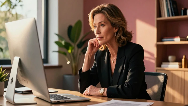 Las etapas del desarrollo humano: Guía sobre el ser humano 8 Mujer elegante y pensativa en moderno estudio