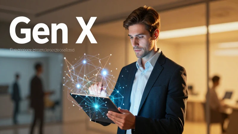 El impacto de las generaciones tecnológicas en los campos tecnológicos 3 Líder Gen X en tecnología futurista