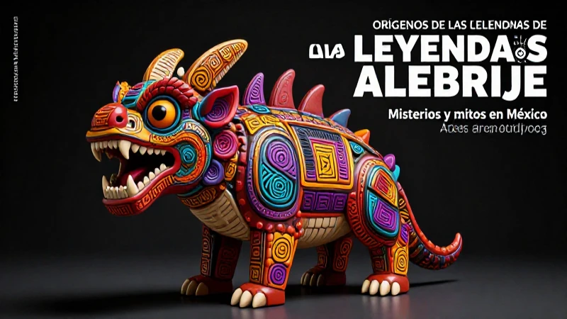 Las leyendas alebrije: Misterios y mitos en México 3 Creaturas fantásticas mexicanas en un estilo vibrante