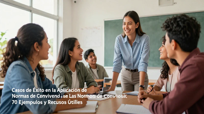 Aplicación exitosa de normas de convivencia