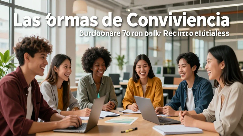 Normas de convivencia en el trabajo y su representación visual
