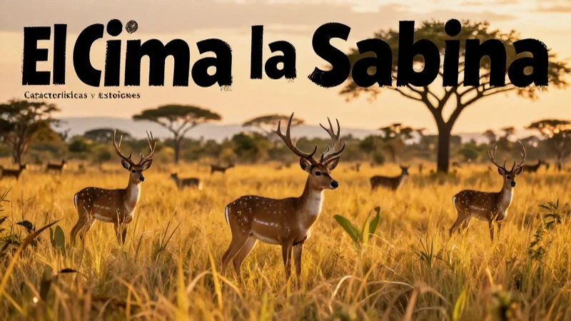 Ecología sabana: flora, fauna y clima