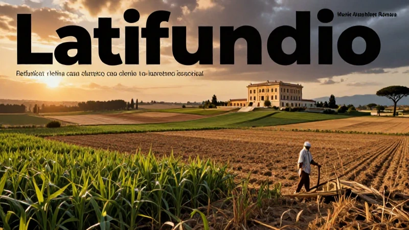 Latifundios romanos: vastas propiedades y vida rural