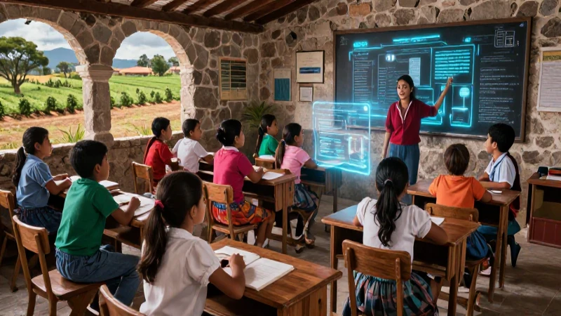 Aula mexicana: tradición y tecnología futurista