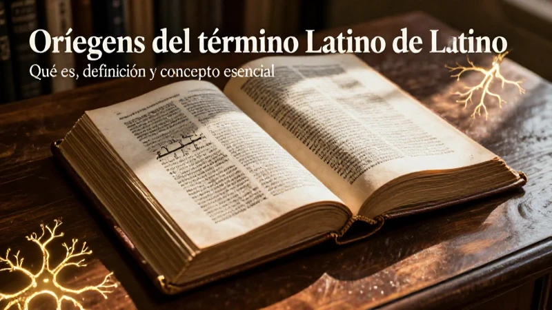 Origen y concepto del término latino