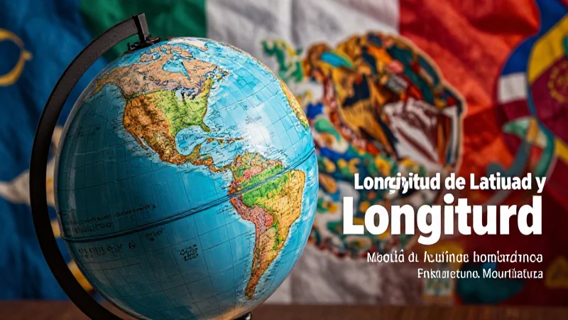 Latitud y longitud son esenciales en geografía