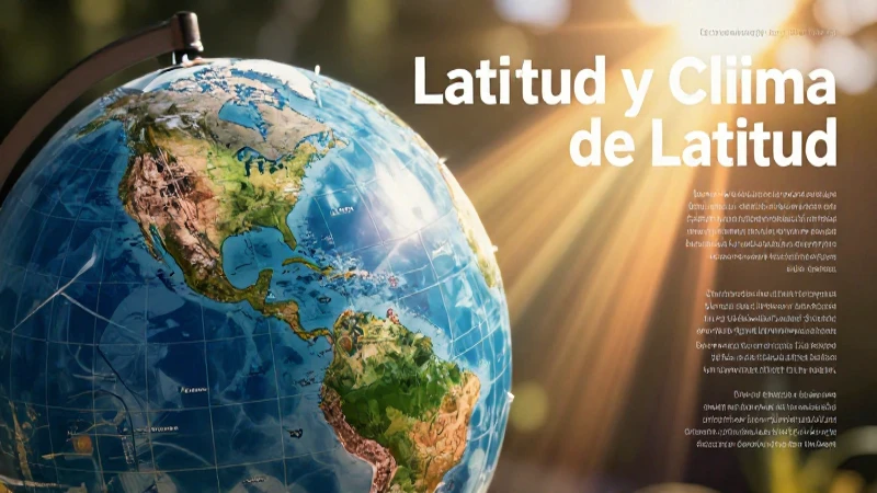 La latitud determina el clima