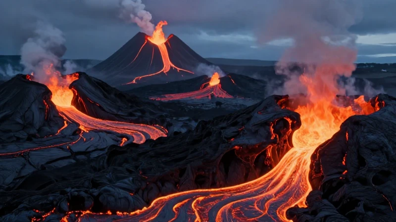 Lava: Qué es, historia, definición y concepto explicados 6 Ilustración educativa de lava volcánica vibrante y dramática