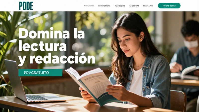 Domina la lectura y redacción con este completo PDF GRATUITO 6 Estudiante mexicano lee en ambiente dinámico y vibrante