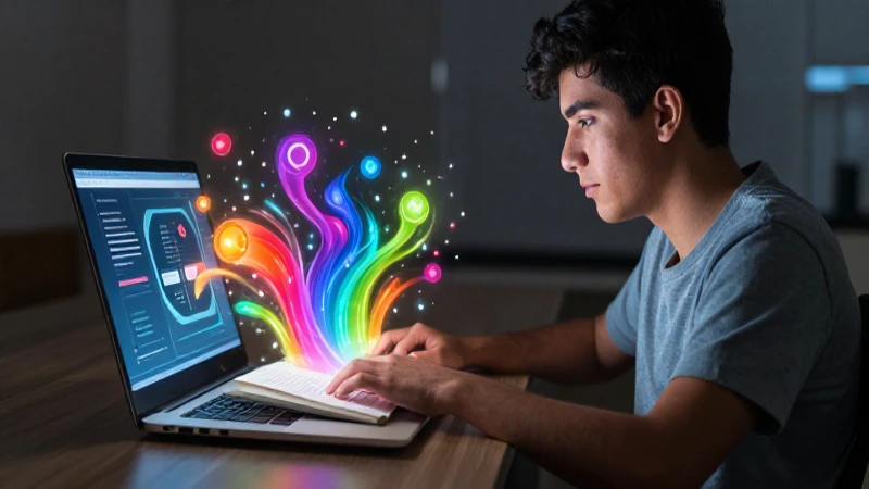 Domina la lectura y redacción con este completo PDF GRATUITO 3 Estudiante mexicano aprendiendo con tecnología moderna