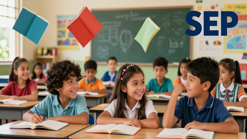 Conoce las Conoce lecturas SEP para potenciar el aprendizaje 3 Educación vibrante con alumnos mexicanos sonrientes