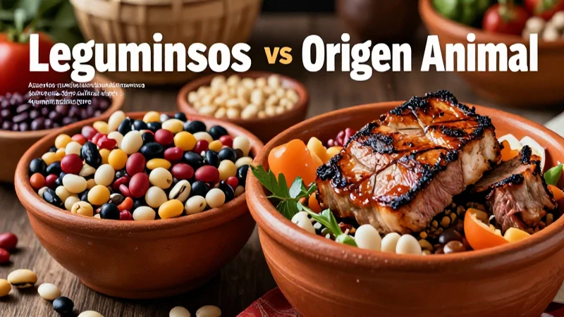 Leguminosas vs Alimentos de Origen Animal: Beneficios Clave 4 Nutrición: Legumbres versus proteínas animales