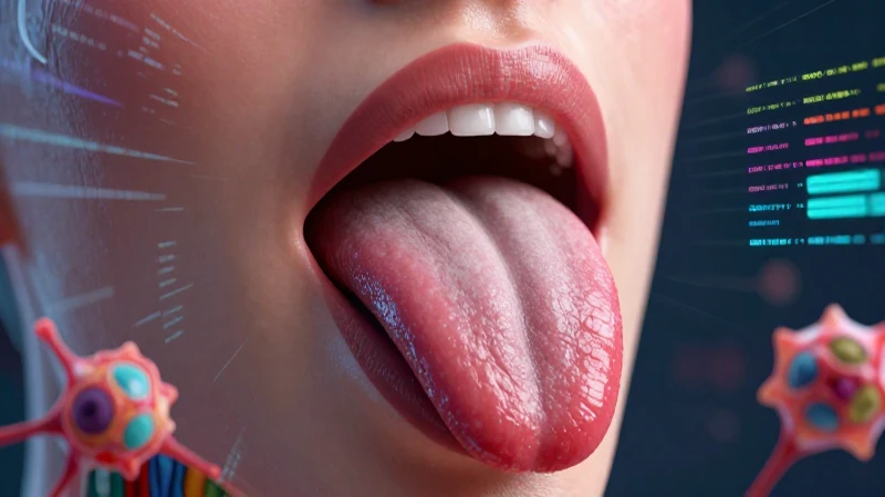 Lengua: Qué es, definición y concepto explicado claramente 3 Lengua estilizada en detalle anatómico vibrante