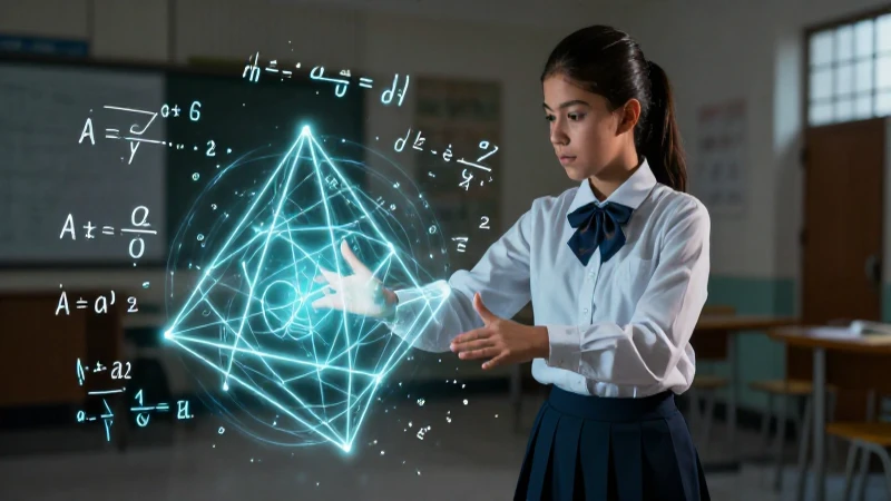 Lenguaje Algebraico: 20 Ejemplos para Entenderlo Mejor 3 Alumna estudia matemáticas con estética premium