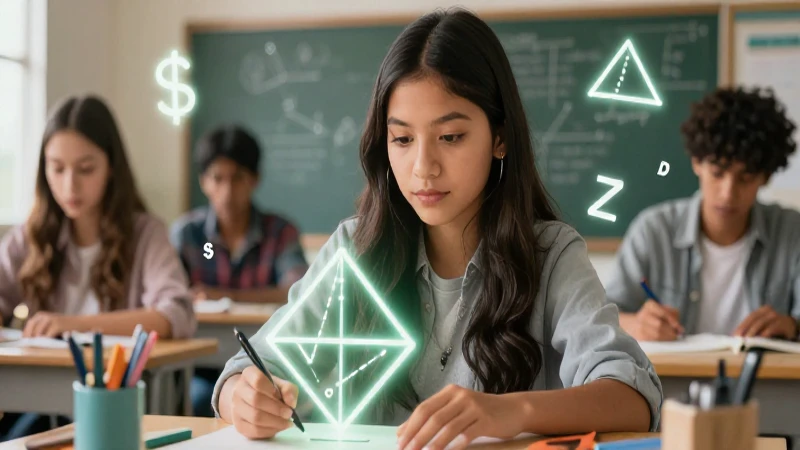 Lenguaje Algebraico: 20 Ejemplos para Entenderlo Mejor 8 Estudiante mexicano concentrado en álgebra geométrica