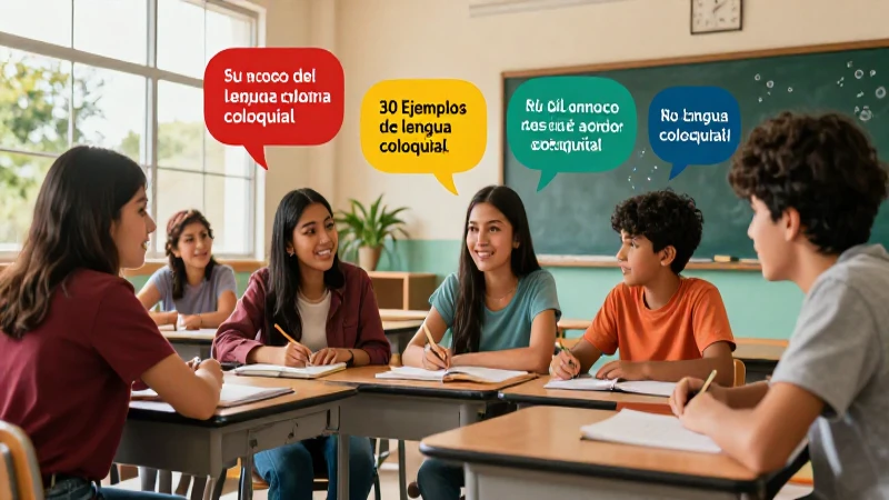 Aprende lenguaje coloquial: 30 ejemplos