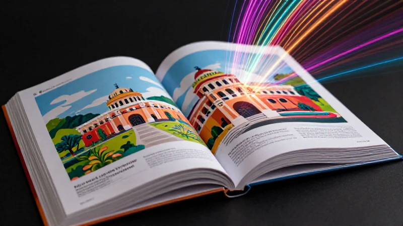 Libro estético con detalles académicos mexicanos vibrantes