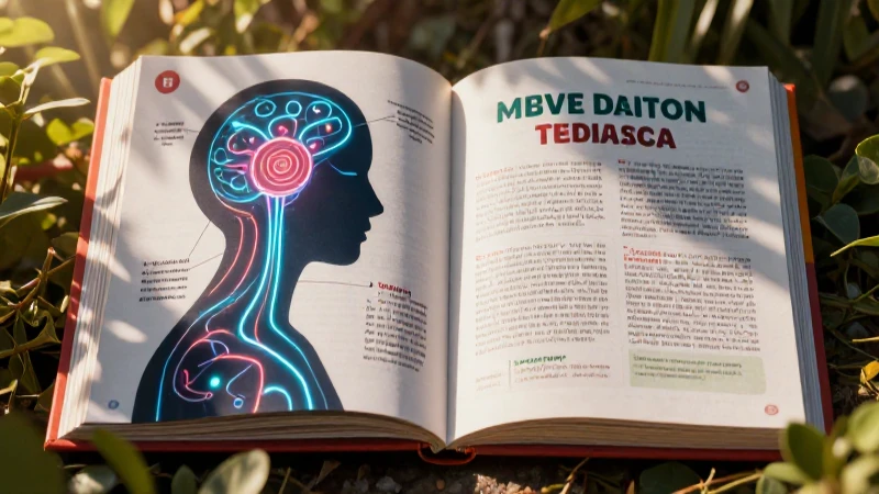 Silueta estilizada de lengua materna con libro vibrante