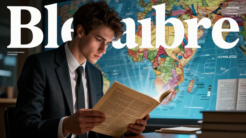 Joven académico estudia texto político antiguo