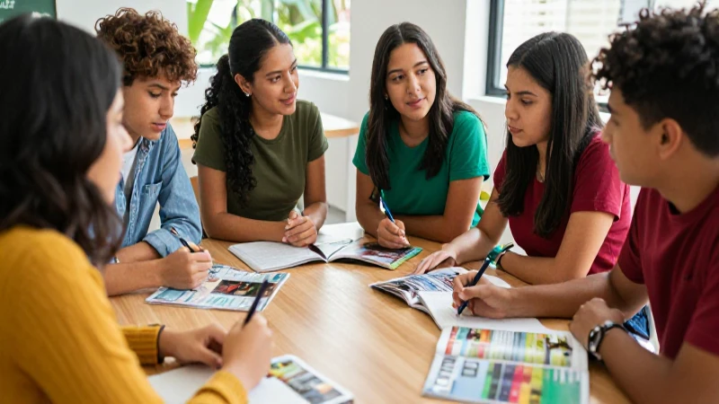 Estudiantes mexicanos colaboran con materiales educativos modernos
