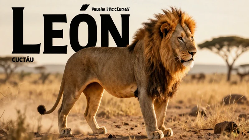 León: hábitat, alimentación y características de su vida 6 León africano majestuoso en sabana detallada