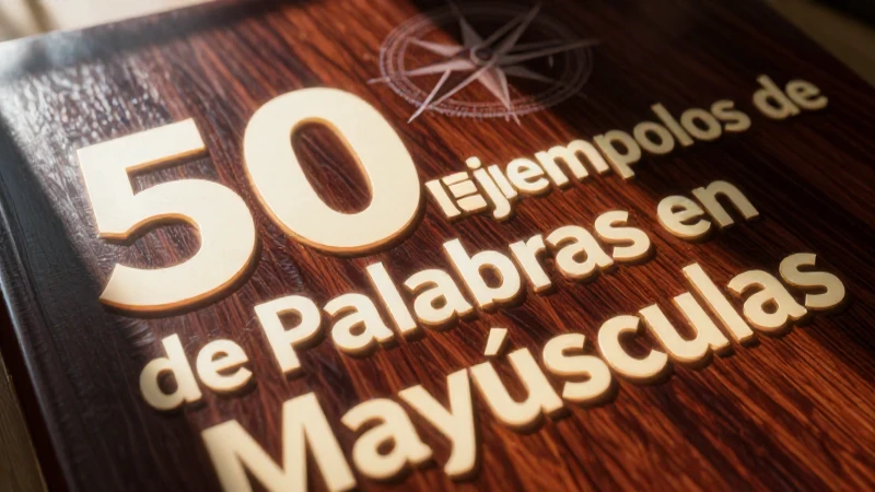 Diseño educativo vibrante con reglas de gramática en mayúsculas