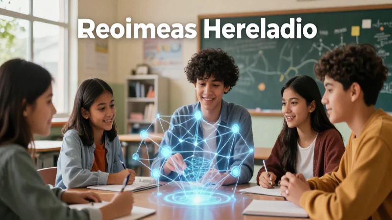 Es accesible para todos la Enciclopedia de Humanidades 6 Estudiantes interactúan con hologramas educativos modernos