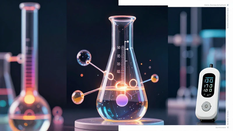 Fuerzas moleculares científicas en laboratorio moderno