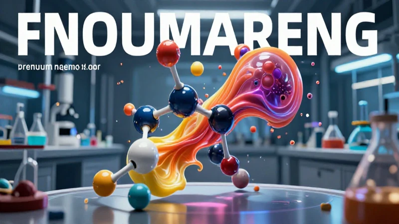 Estructura molecular vibrante en laboratorio cinemático