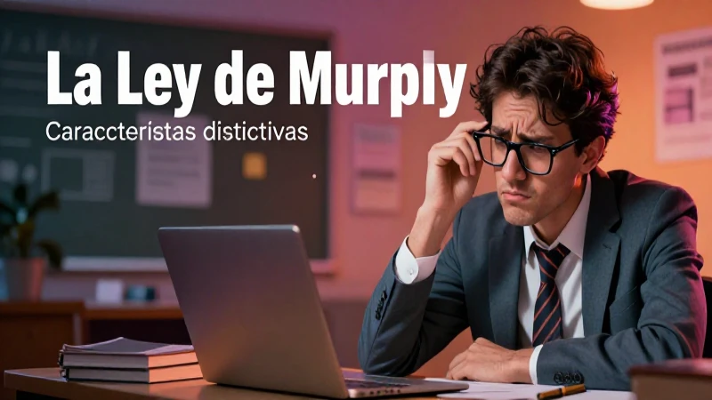 La ley de Murphy: explicación, características y ejemplos 5 Ilustración profesional sobre la Ley de Murphy