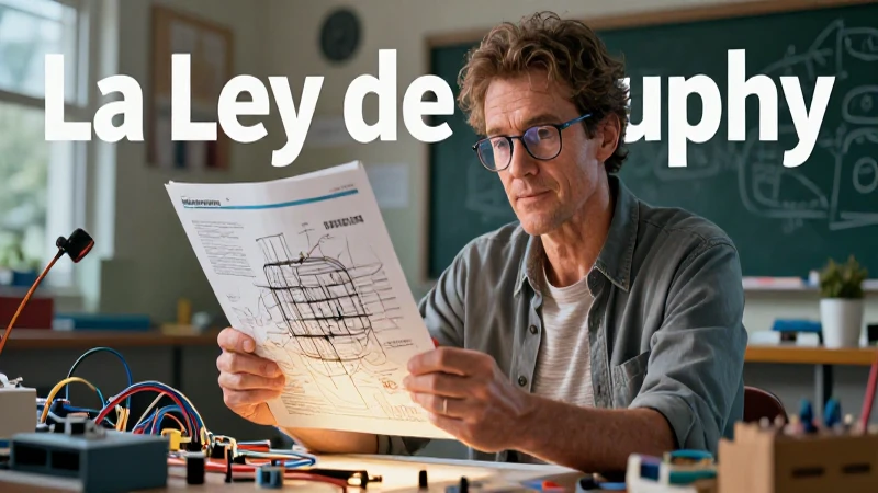La ley de Murphy: explicación, características y ejemplos 8 Educador previniendo errores con una guía profesional