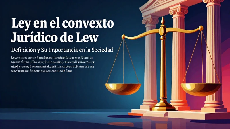 La ley define y moldea nuestra sociedad