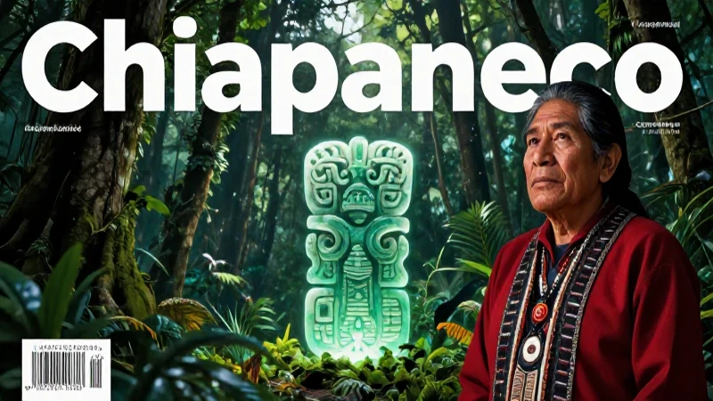 La Leyenda Chiapaneca: Un Relato Místico y Tradicional 6 Narrador Chiapaneco mágico en bosque de niebla