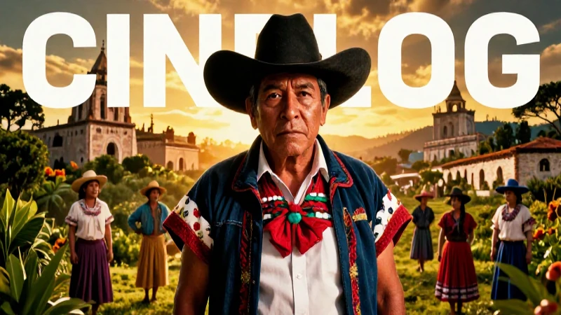 Ilustración cinematográfica mexicana vibrante de alta calidad